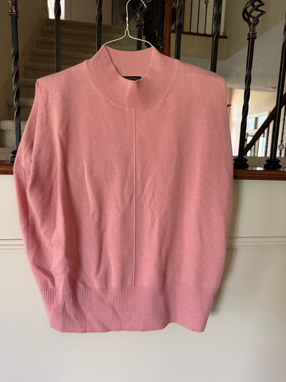 Banana Republic Pink Mock Neck Sweater